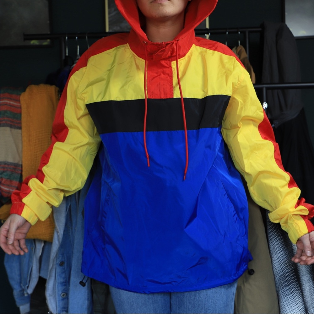 Bold Colorblock Hooded Jacket